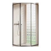 极窄钻石型侧移门淋浴房 浴室干湿分离钢化玻璃隔断