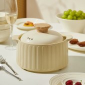 奶油风浮雕陶瓷碗碟套装 家用简约新款餐具碗盘子碗餐具