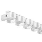 蛇形帘轨道 直轨超薄内开窗波浪帘整齐有节奏窗帘轨道