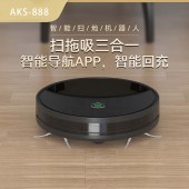 家用涂鸦智能wifi扫地机器人 玻璃面板扫吸拖一体