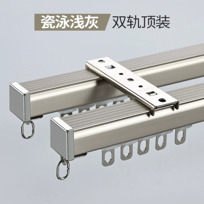瓷泳浅灰-双轨顶装