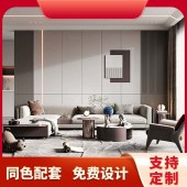 现代装饰背景墙定制 E1级环保实木肤感木饰面墙板家装全屋定制