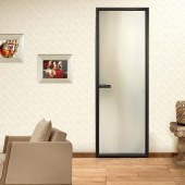 极窄平开玻璃门 卫生间厨房铝合金超白长虹玻璃室内门