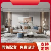 现代装饰背景墙定制 E1级环保实木肤感木饰面墙板家装全屋定制