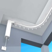 蛇形帘电动窗帘轨道 1.2厚静音智能窗帘电动轨道