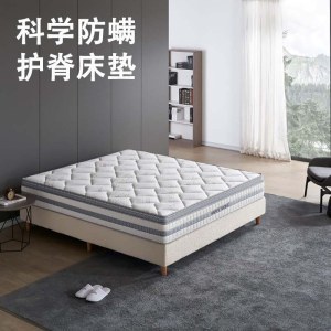 记忆棉3D纤维床垫护脊透气水洗纤维弹簧床垫