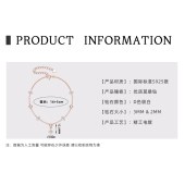 经典四叶草莫桑石手链叠戴925纯银镀18K金高级轻奢手饰