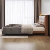 意式真皮床奢现代简约婚床1.8米高端卧室双人软包床