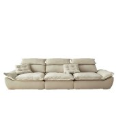 现代布艺帆船沙发 可调节靠背沙发大坐深懒人沙发