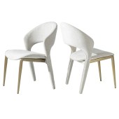 意式轻奢餐椅 家用高级感靠背椅高端餐厅餐椅设计师椅子