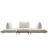 现代极简灵动岛沙发 客厅创意设计师可调节多功能组合布艺沙发