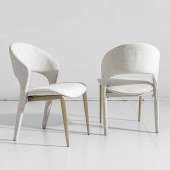 意式轻奢餐椅 家用高级感靠背椅高端餐厅餐椅设计师椅子