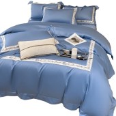 新款全棉双股刺绣四件套 100支纯棉亲肤时尚风轻奢床上用品