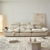 现代布艺帆船沙发 可调节靠背沙发大坐深懒人沙发