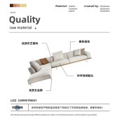 意式极简真皮沙发 高级感现代客厅组合沙发设计师真皮沙发