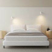 高端意式极简软包床 卧室简约型1.8米双人布艺床