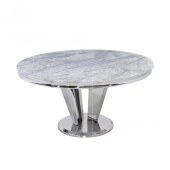 高级轻奢大理石餐桌 家用豪华家具不锈钢餐桌餐椅