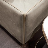 意式轻奢真皮沙发 高档装饰新古典简约直排转角沙发