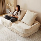 窝型懒人沙发床 折叠可躺可睡小沙发床榻榻米卧室单人躺椅