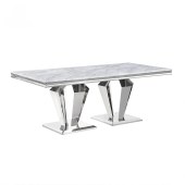 高级轻奢大理石餐桌 家用豪华家具不锈钢餐桌餐椅