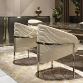 意式轻奢大理石餐桌 长方形现代餐桌椅组合大户型别墅家具定制