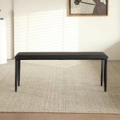 意式极简床尾凳皮凳 马鞍皮长方形条凳简约家用餐椅凳子