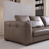 现代真皮沙发 客厅简约直排头层牛皮设计师沙发