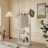 落地不锈钢衣帽架卧室置物衣帽架客厅挂衣架