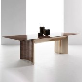 意式轻奢大理石餐桌 长方形现代餐桌椅组合大户型别墅家具定制