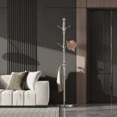 意式简约落地衣架 卧室轻奢不锈钢落地挂衣挂包挂衣架