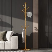 意式简约落地衣架 卧室轻奢不锈钢落地挂衣挂包挂衣架