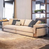 意式轻奢沙发 家用后现代客厅真皮沙发定制可全屋搭配