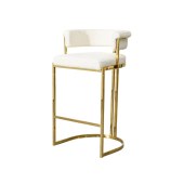 意式轻奢高脚吧台椅 现代婚豪华金色不锈钢吧椅子