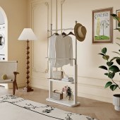 落地不锈钢衣帽架卧室置物衣帽架客厅挂衣架