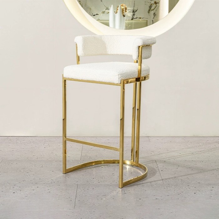 BY24#吧椅【钛金色】